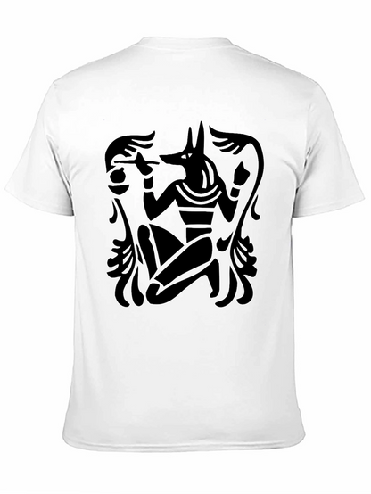 Anubis Graphic Print Black T-Shirt