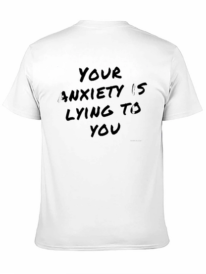 Anxiety Awareness Black Crewneck T-Shirt