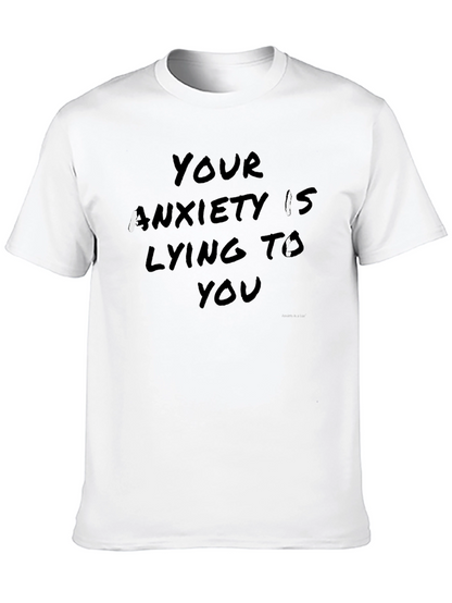 Anxiety Awareness Black Crewneck T-Shirt