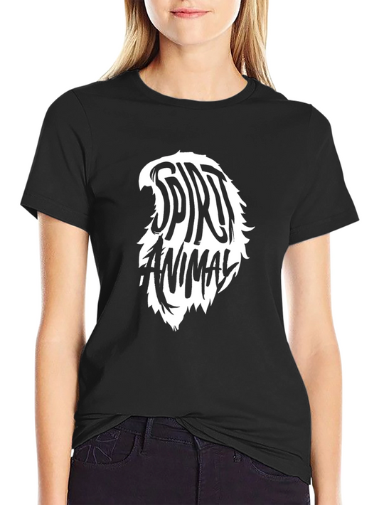 Spirit Animal Graphic Tee - Black