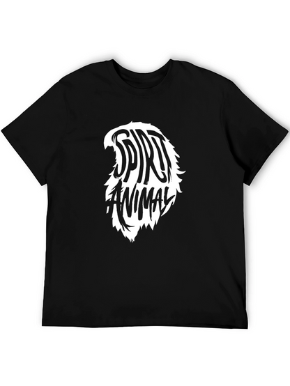 Spirit Animal Graphic Tee - Black