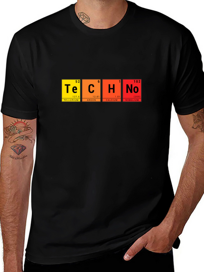 Techno Periodic Table T-Shirt - Science & Music Fusion