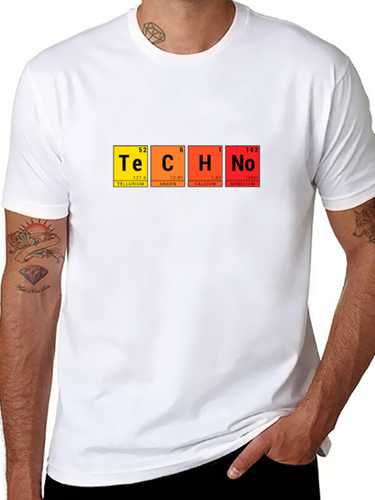 Techno Periodic Table T-Shirt - Science & Music Fusion