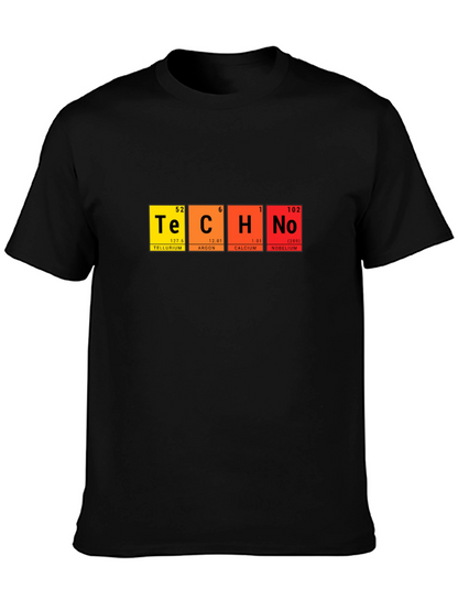 Techno Periodic Table T-Shirt - Science & Music Fusion