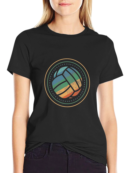 Vintage Volleyball Graphic Tee - Retro Sport Style