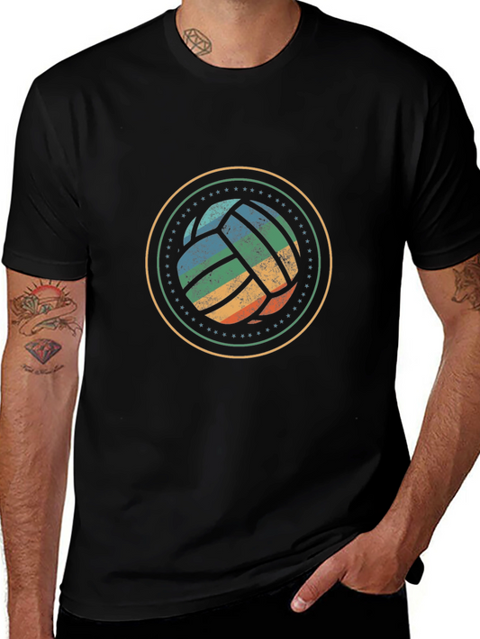 Vintage Volleyball Graphic Tee - Retro Sport Style