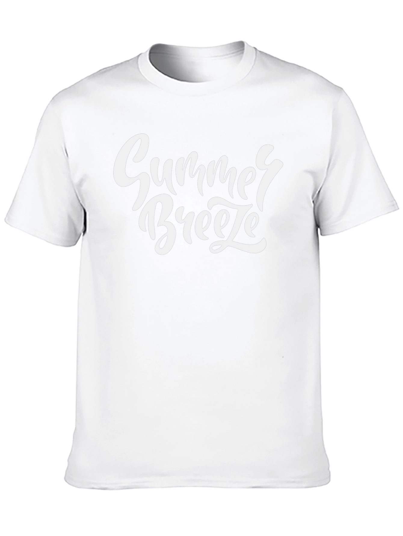 Summer Breeze Graphic Tee - Black Cotton T-Shirt