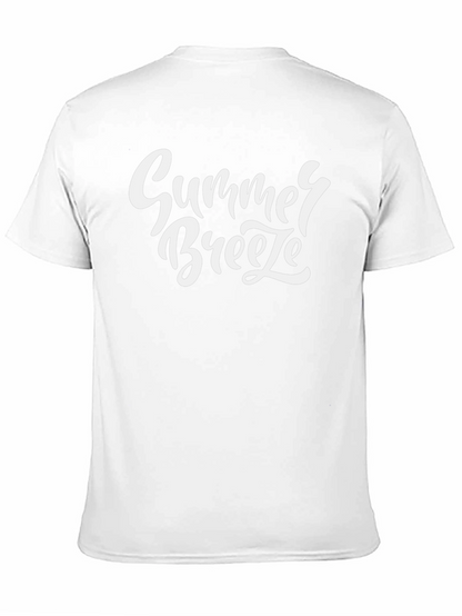 Summer Breeze Graphic Tee - Black Cotton T-Shirt