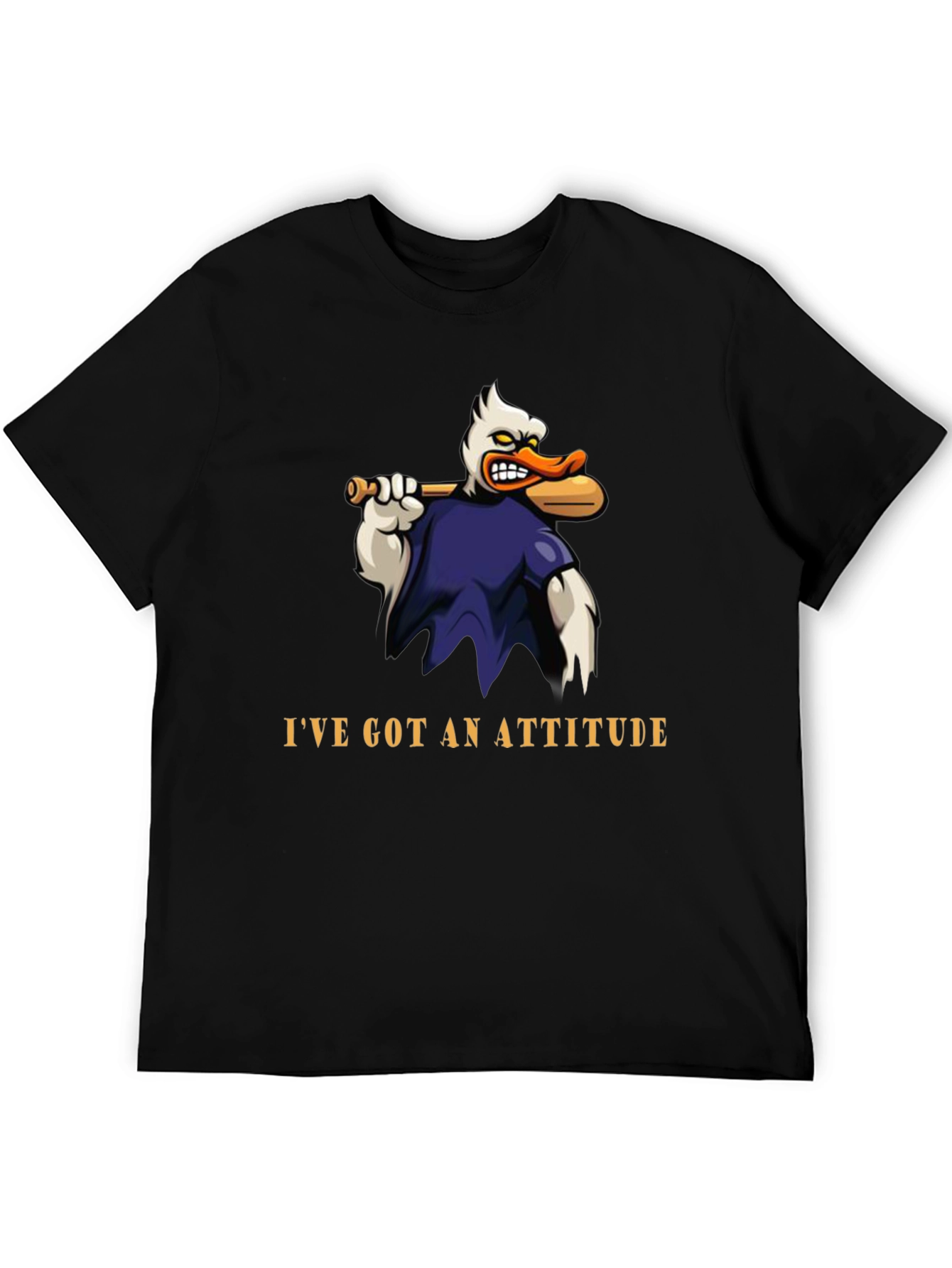 Attitude Duck T-Shirt - Funny Cartoon Graphic Tee