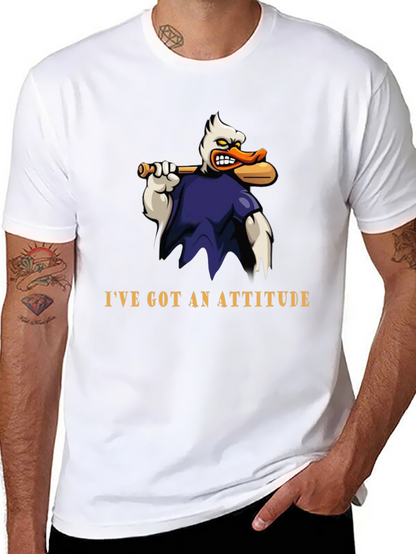 Attitude Duck T-Shirt - Funny Cartoon Graphic Tee