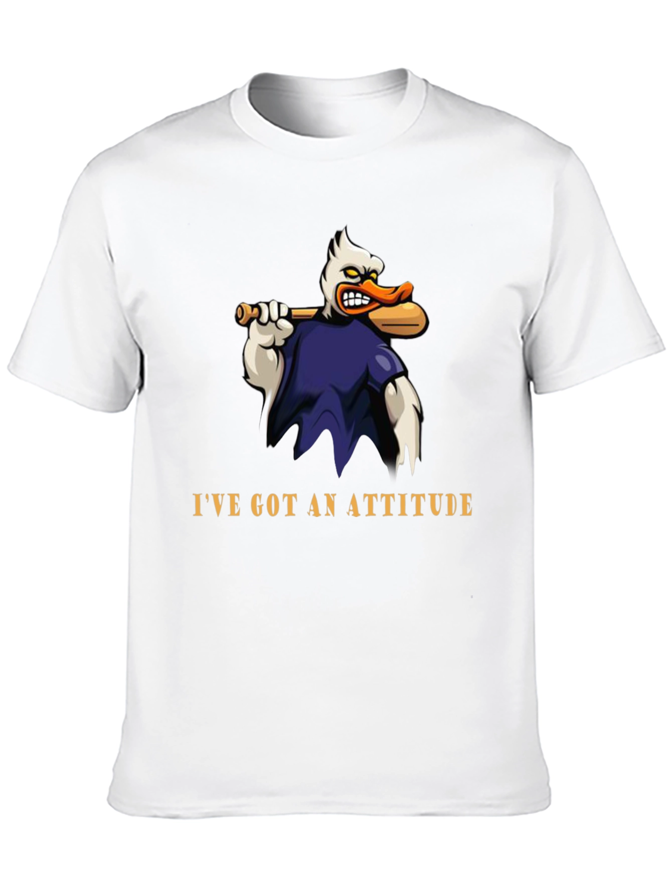 Attitude Duck T-Shirt - Funny Cartoon Graphic Tee