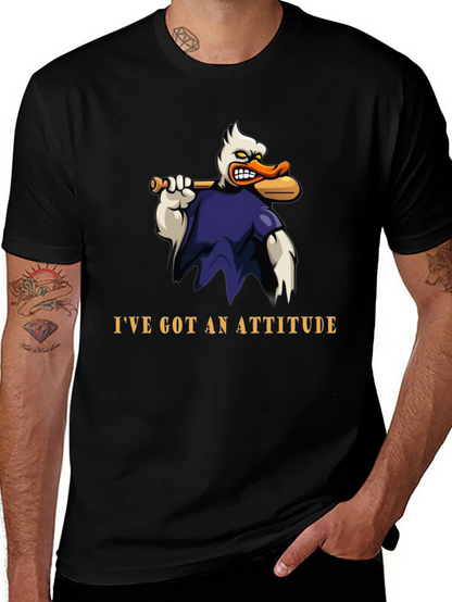 Attitude Duck T-Shirt - Funny Cartoon Graphic Tee