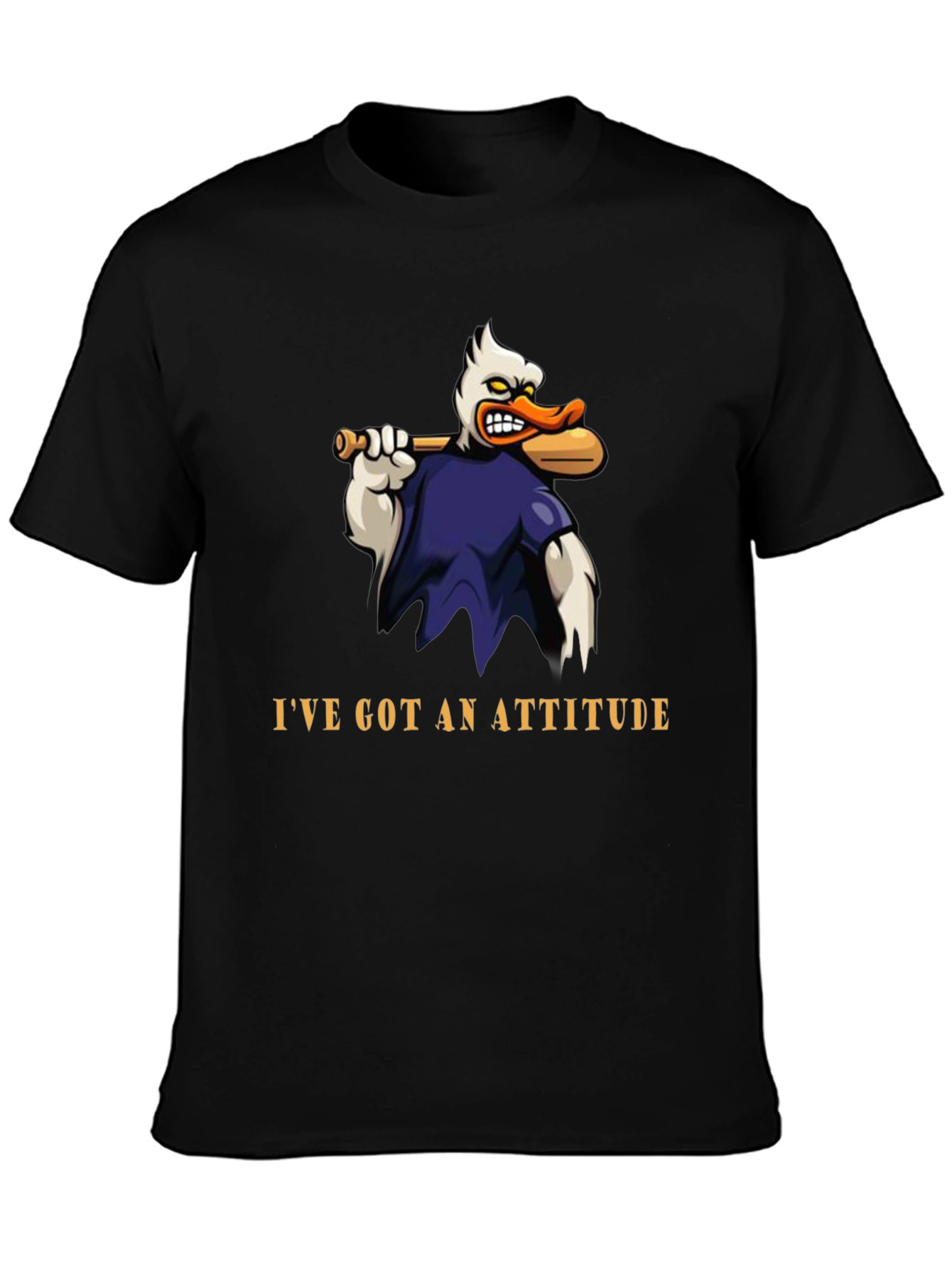 Attitude Duck T-Shirt - Funny Cartoon Graphic Tee
