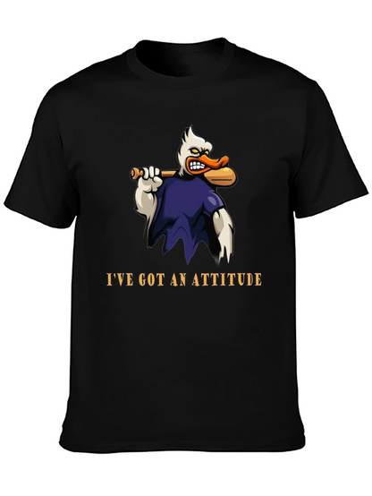 Attitude Duck T-Shirt - Funny Cartoon Graphic Tee