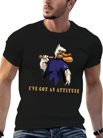 Attitude Duck T-Shirt - Funny Cartoon Graphic Tee