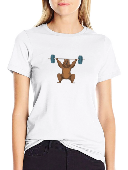 Bear Weightlifting T-Shirt - Black