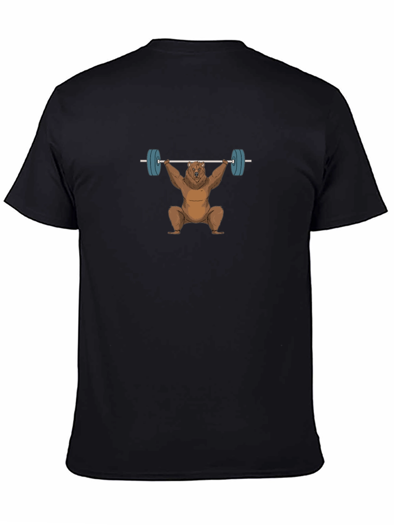 Bear Weightlifting T-Shirt - Black