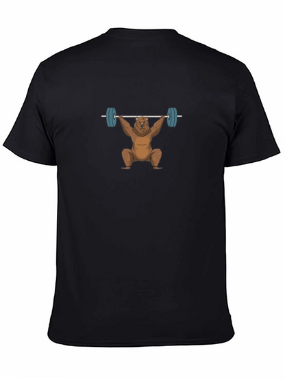 Bear Weightlifting T-Shirt - Black