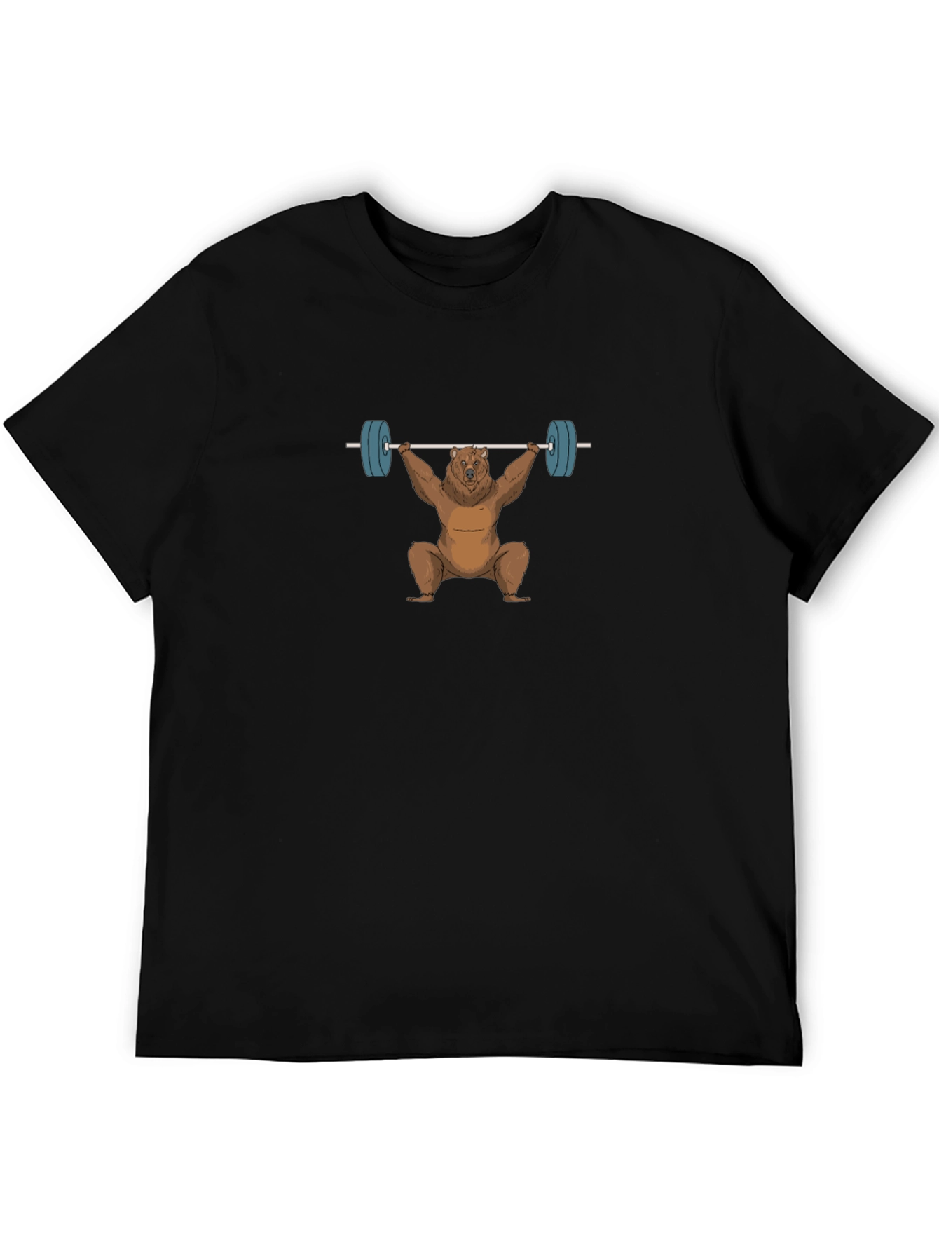 Bear Weightlifting T-Shirt - Black