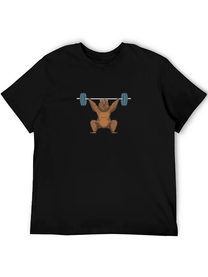 Bear Weightlifting T-Shirt - Black