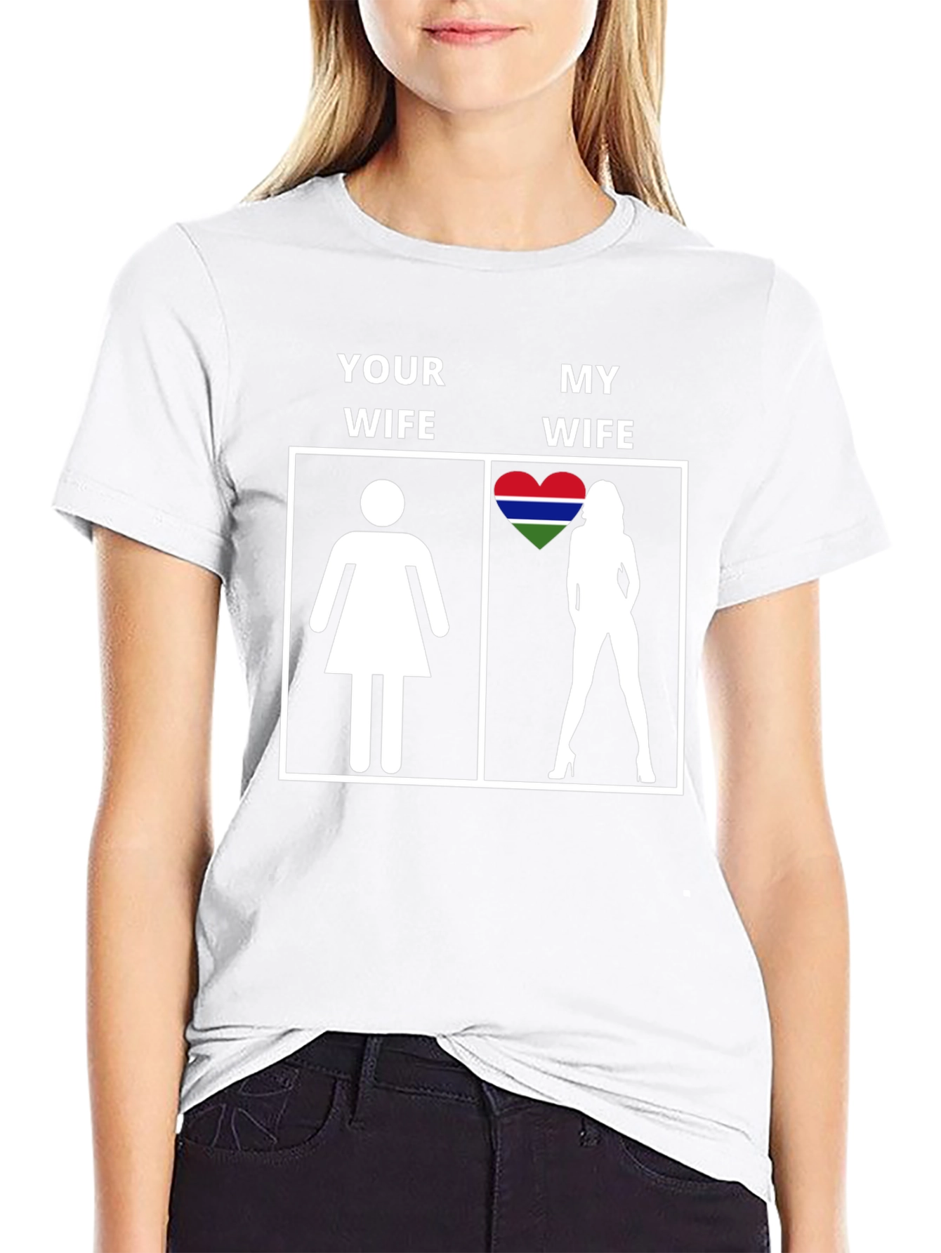 Your Wife vs My Wife Gambia Heart T-Shirt