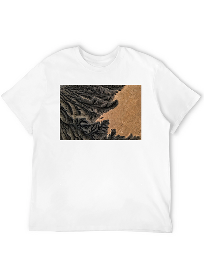 Terrain Map Graphic Black T-Shirt