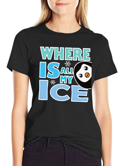 Where Is All My Ice Penguin Graphic Tee