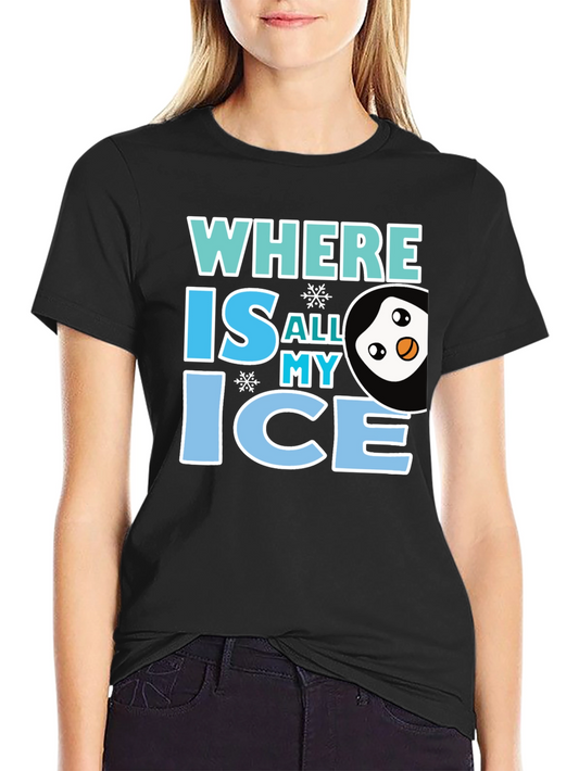 Where Is All My Ice Penguin Graphic Tee