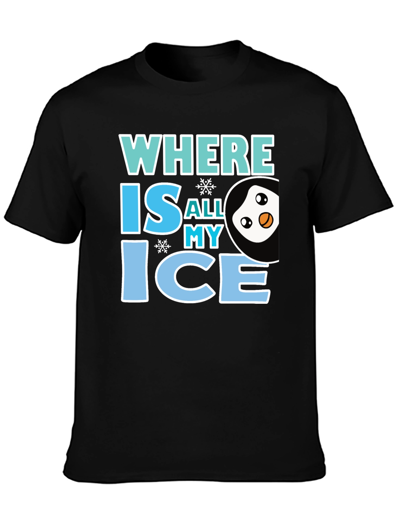 Where Is All My Ice Penguin Graphic Tee