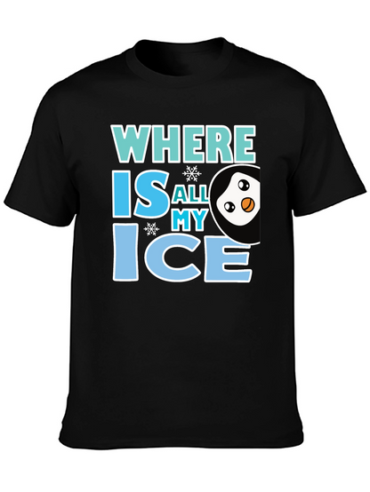 Where Is All My Ice Penguin Graphic Tee