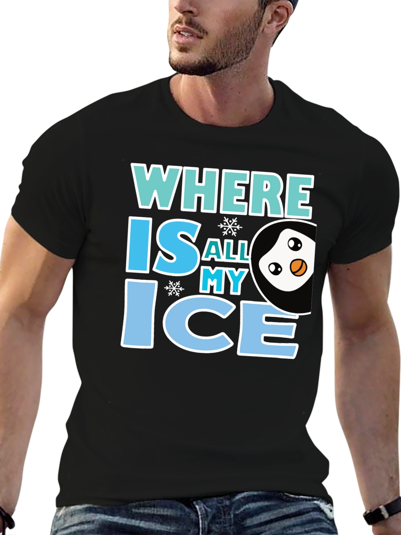 Where Is All My Ice Penguin Graphic Tee