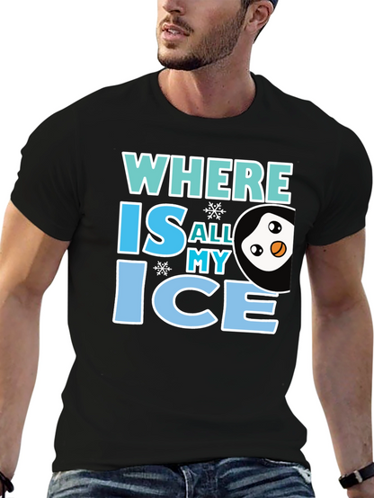 Where Is All My Ice Penguin Graphic Tee