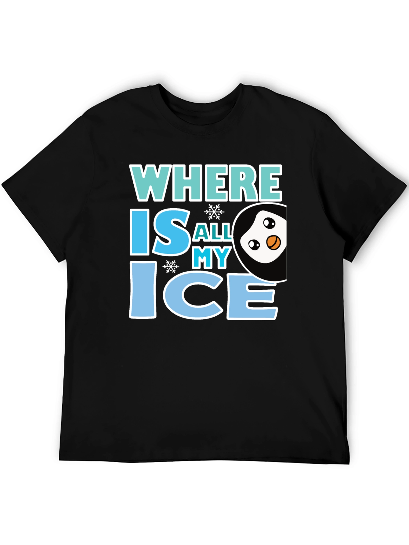 Where Is All My Ice Penguin Graphic Tee
