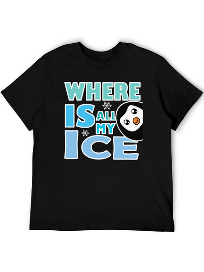 Where Is All My Ice Penguin Graphic Tee