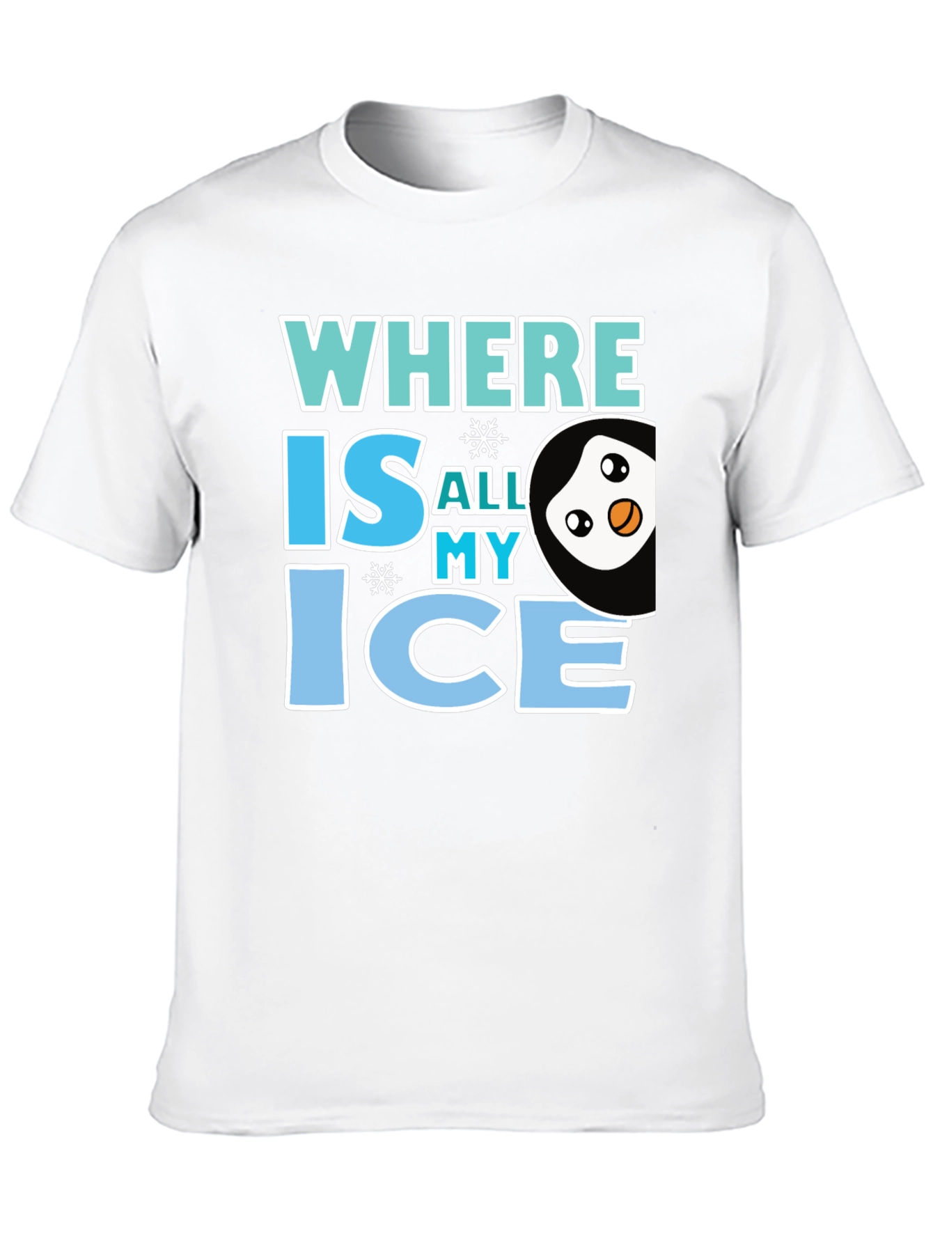 Where Is All My Ice Penguin Graphic Tee