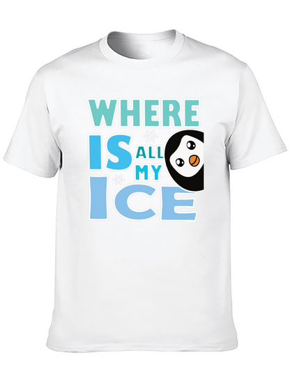 Where Is All My Ice Penguin Graphic Tee