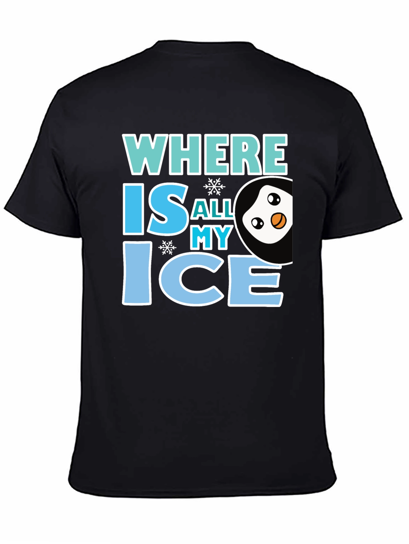 Where Is All My Ice Penguin Graphic Tee