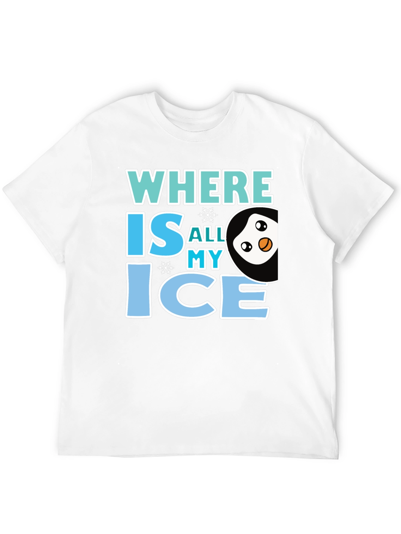 Where Is All My Ice Penguin Graphic Tee