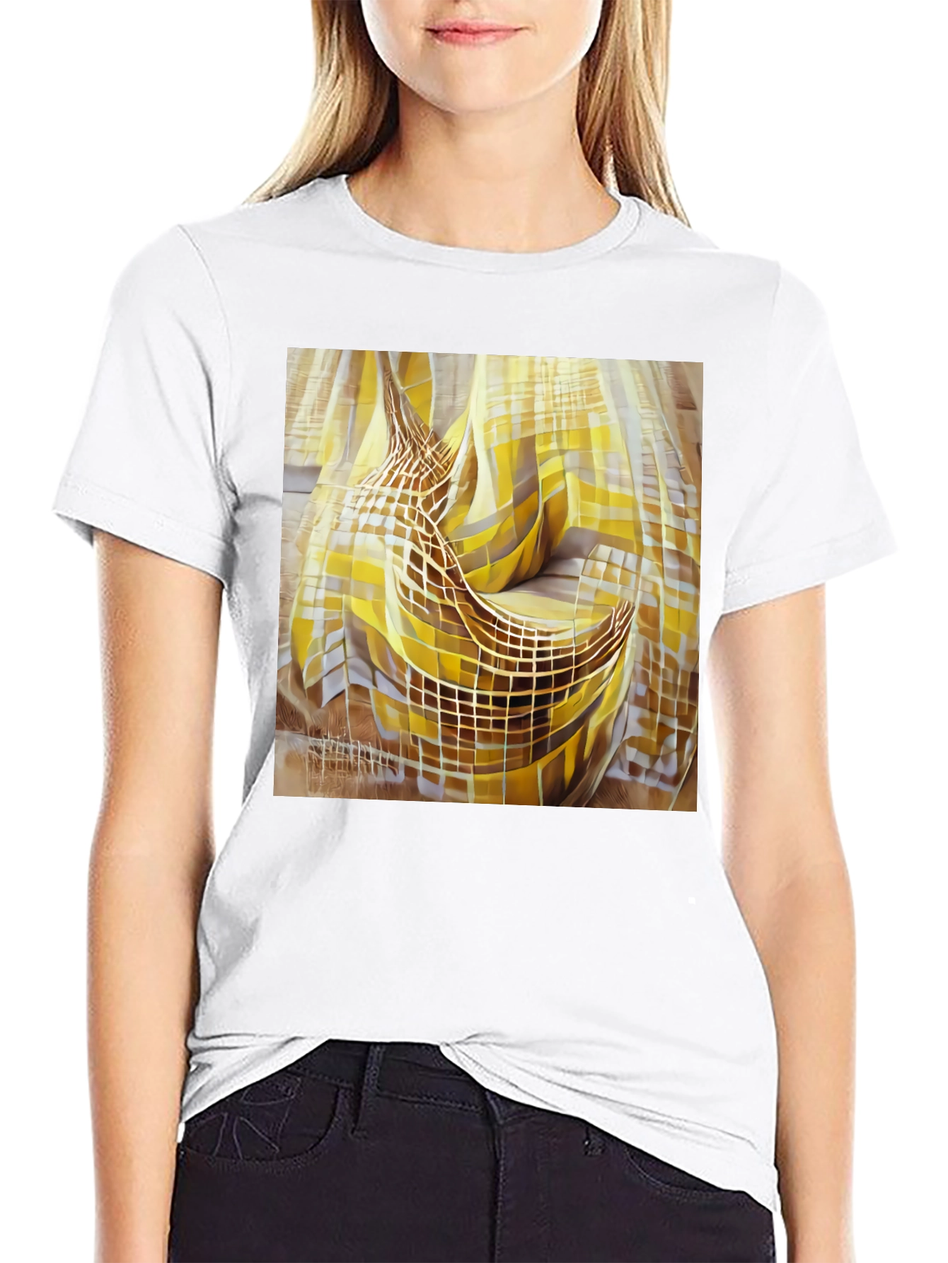 Abstract Banana Graphic Tee