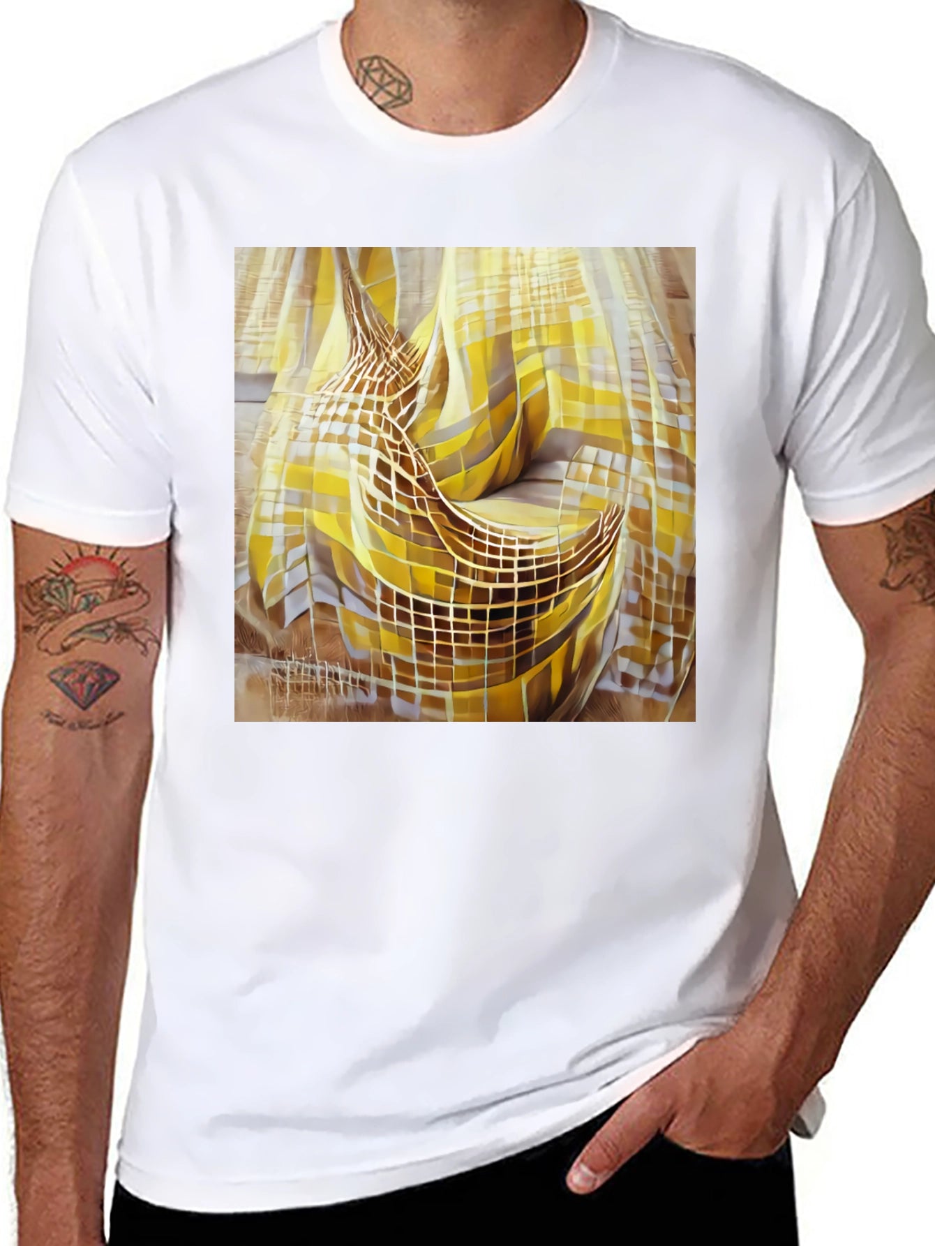 Abstract Banana Graphic Tee