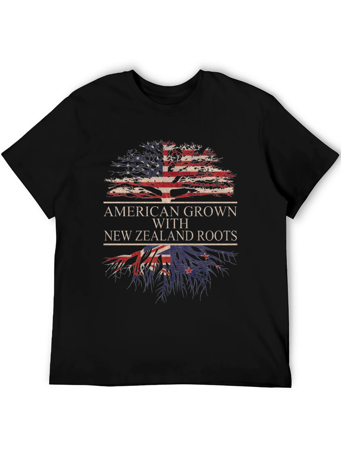 American Grown New Zealand Roots Tree T-Shirt