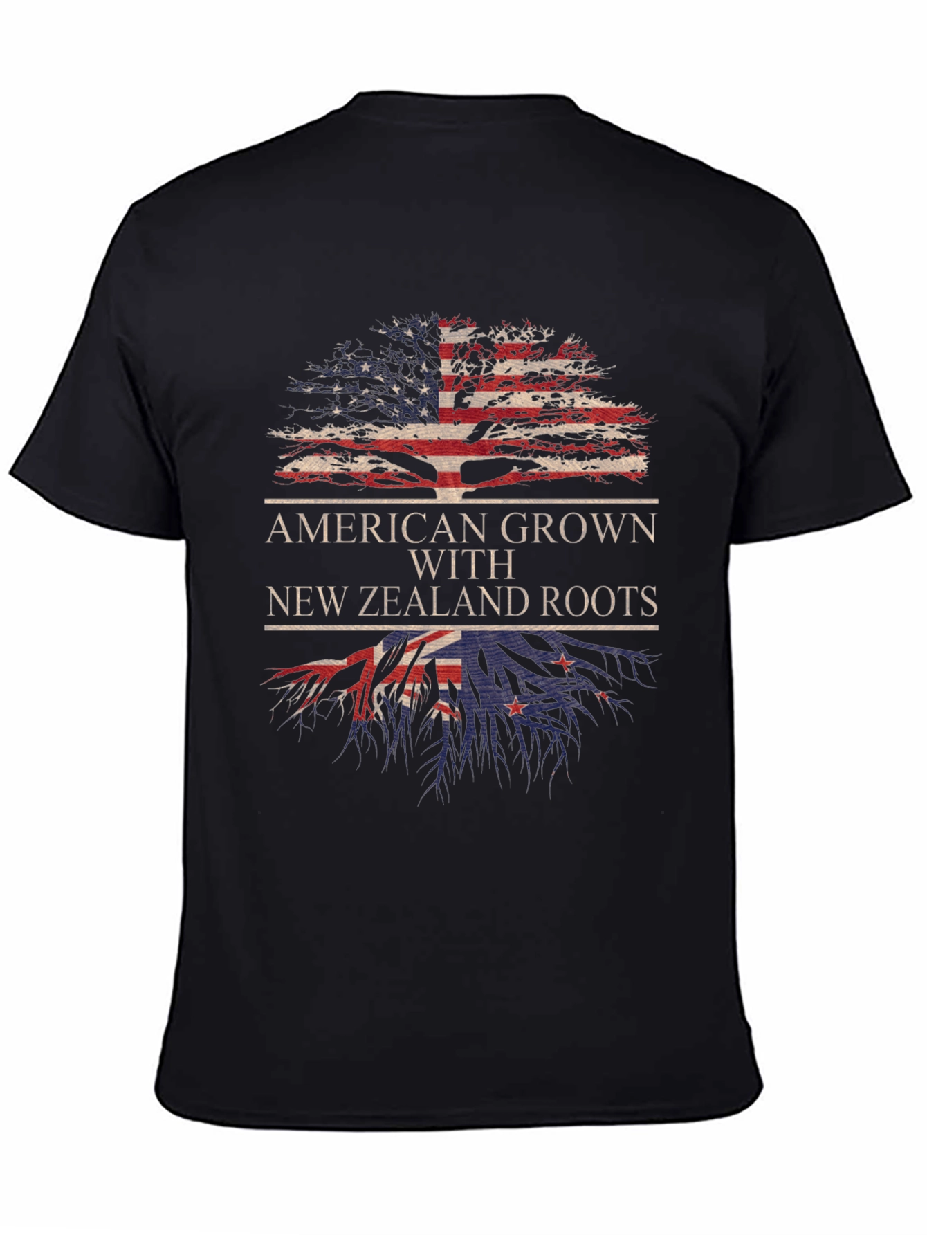 American Grown New Zealand Roots Tree T-Shirt