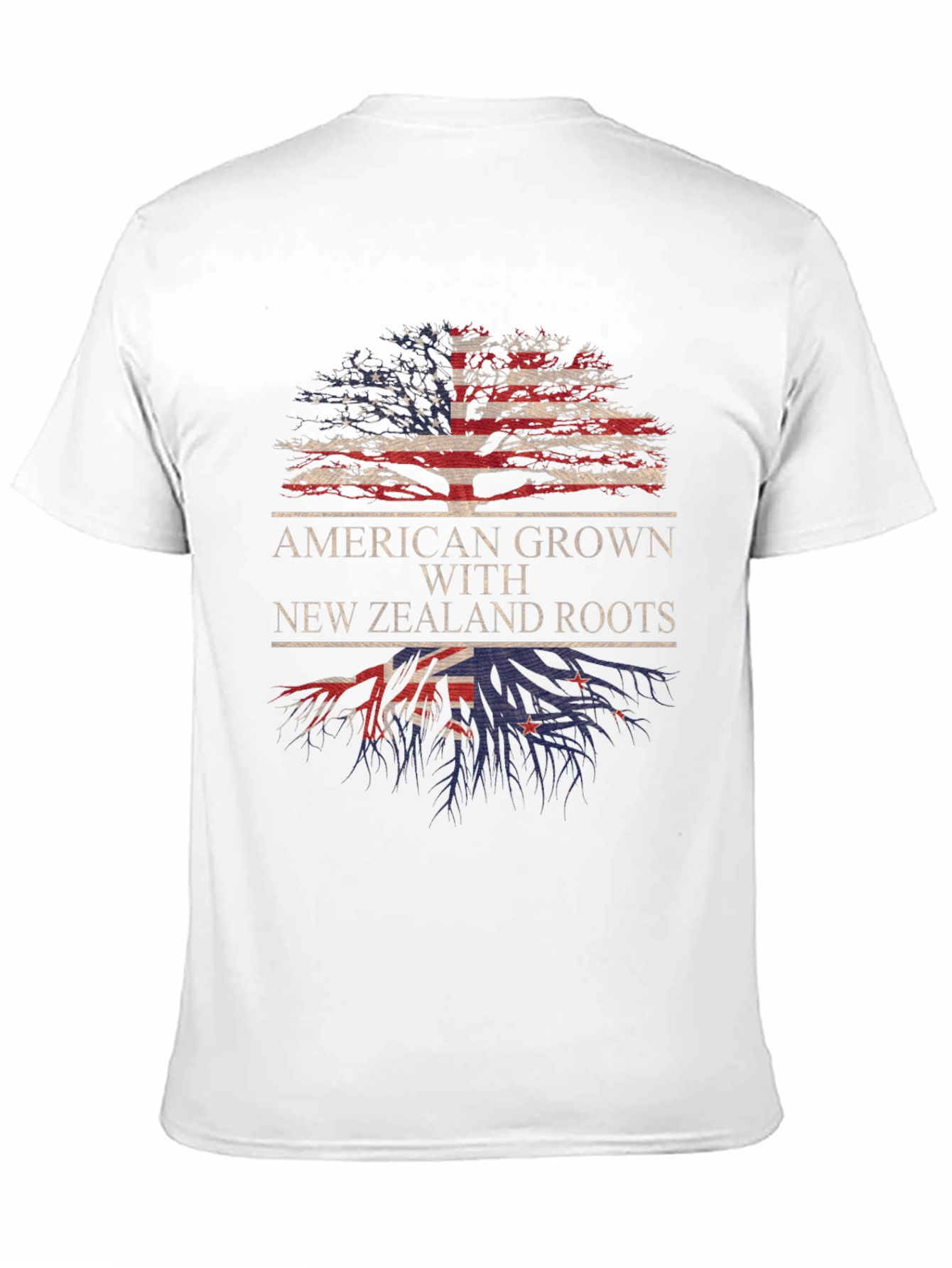 American Grown New Zealand Roots Tree T-Shirt