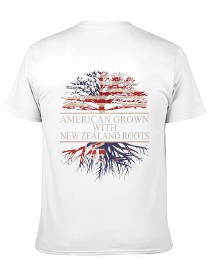 American Grown New Zealand Roots Tree T-Shirt