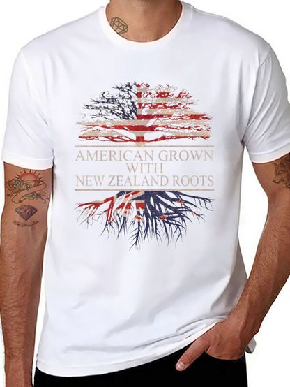 American Grown New Zealand Roots Tree T-Shirt