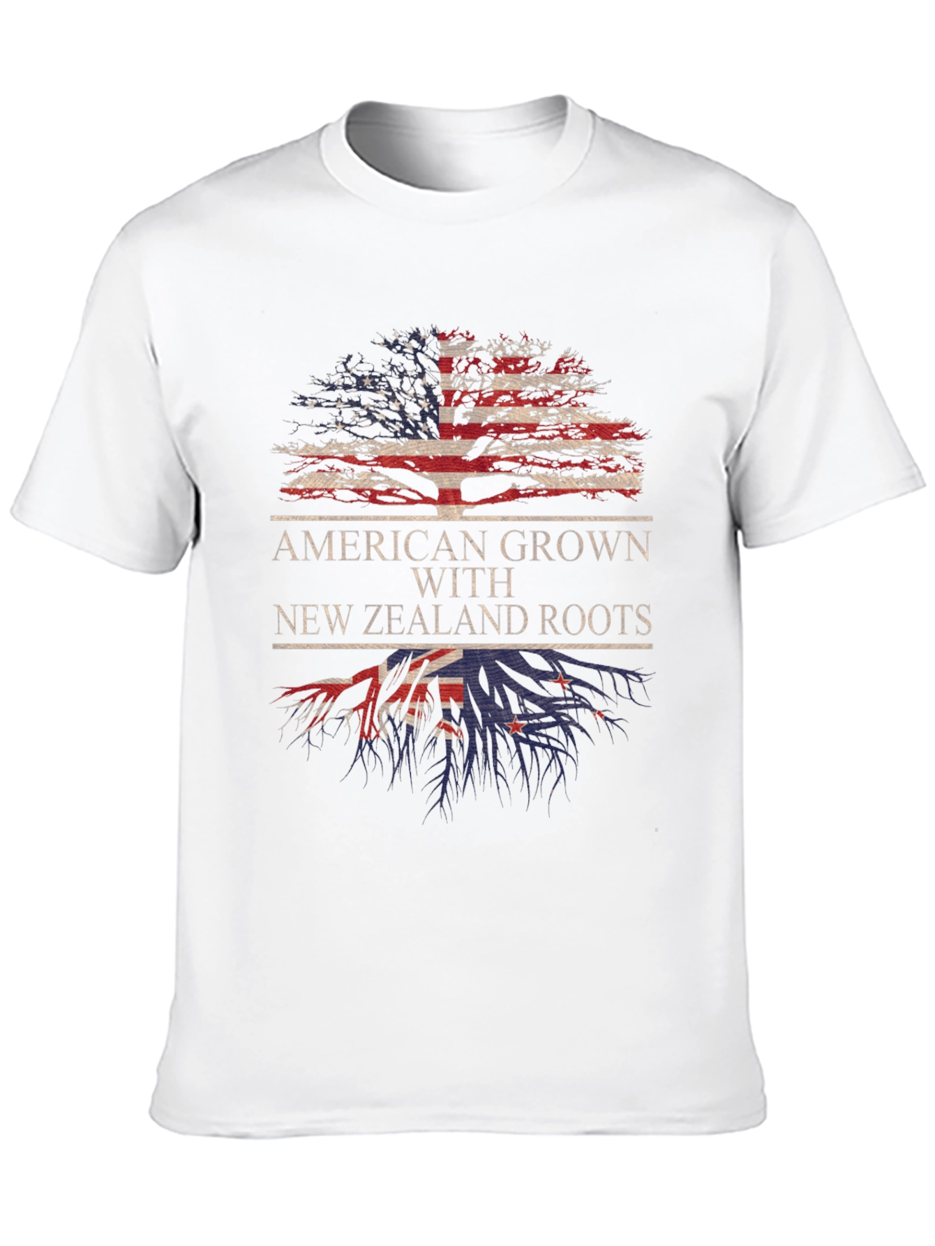 American Grown New Zealand Roots Tree T-Shirt