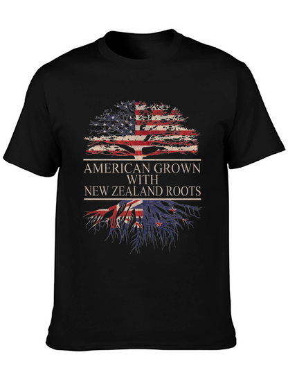 American Grown New Zealand Roots Tree T-Shirt