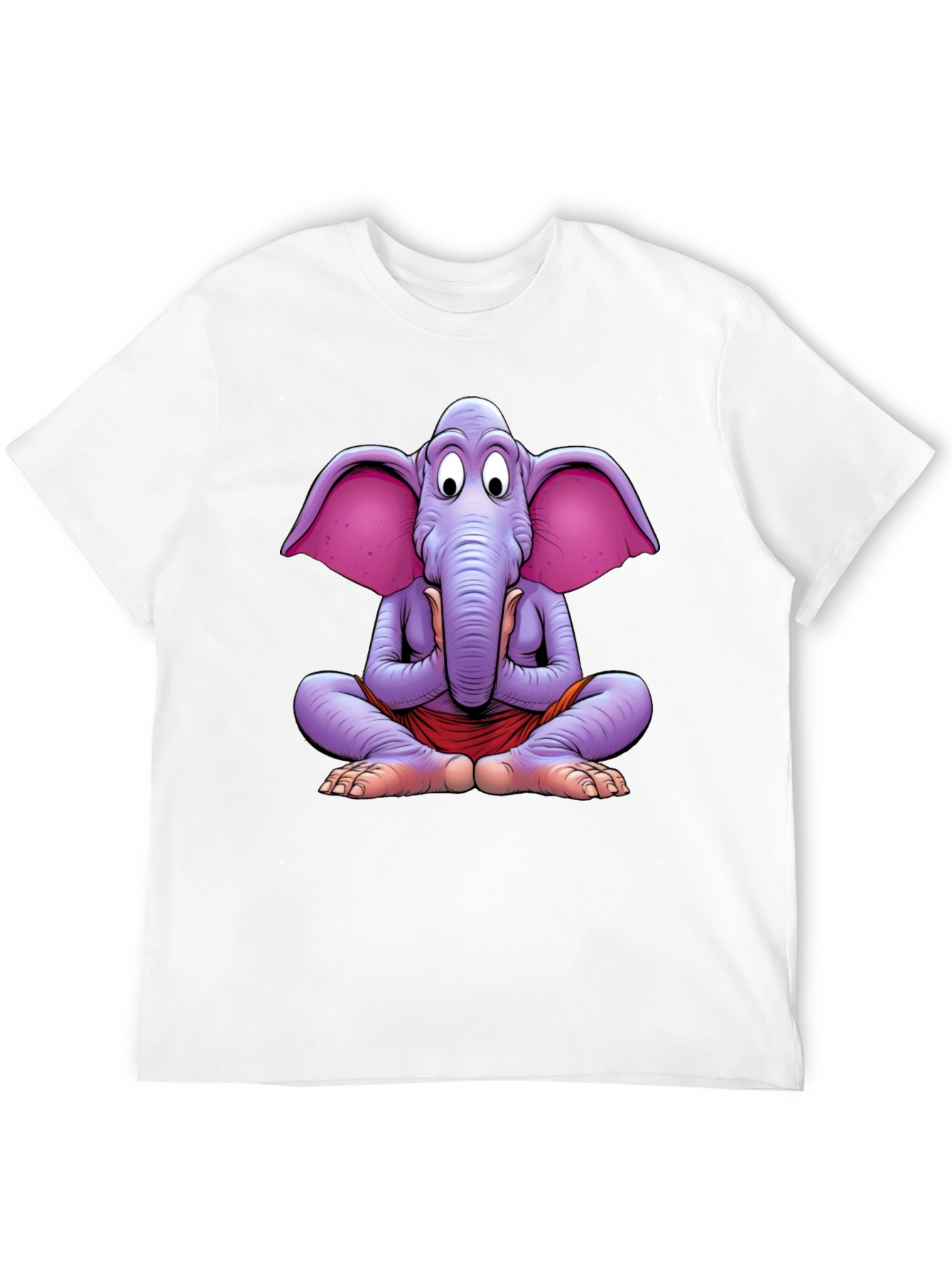 Yoga Elephant Graphic Tee - Meditating Comfort
