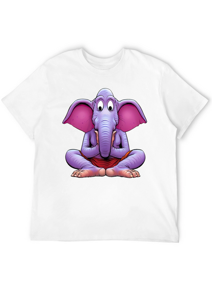 Yoga Elephant Graphic Tee - Meditating Comfort
