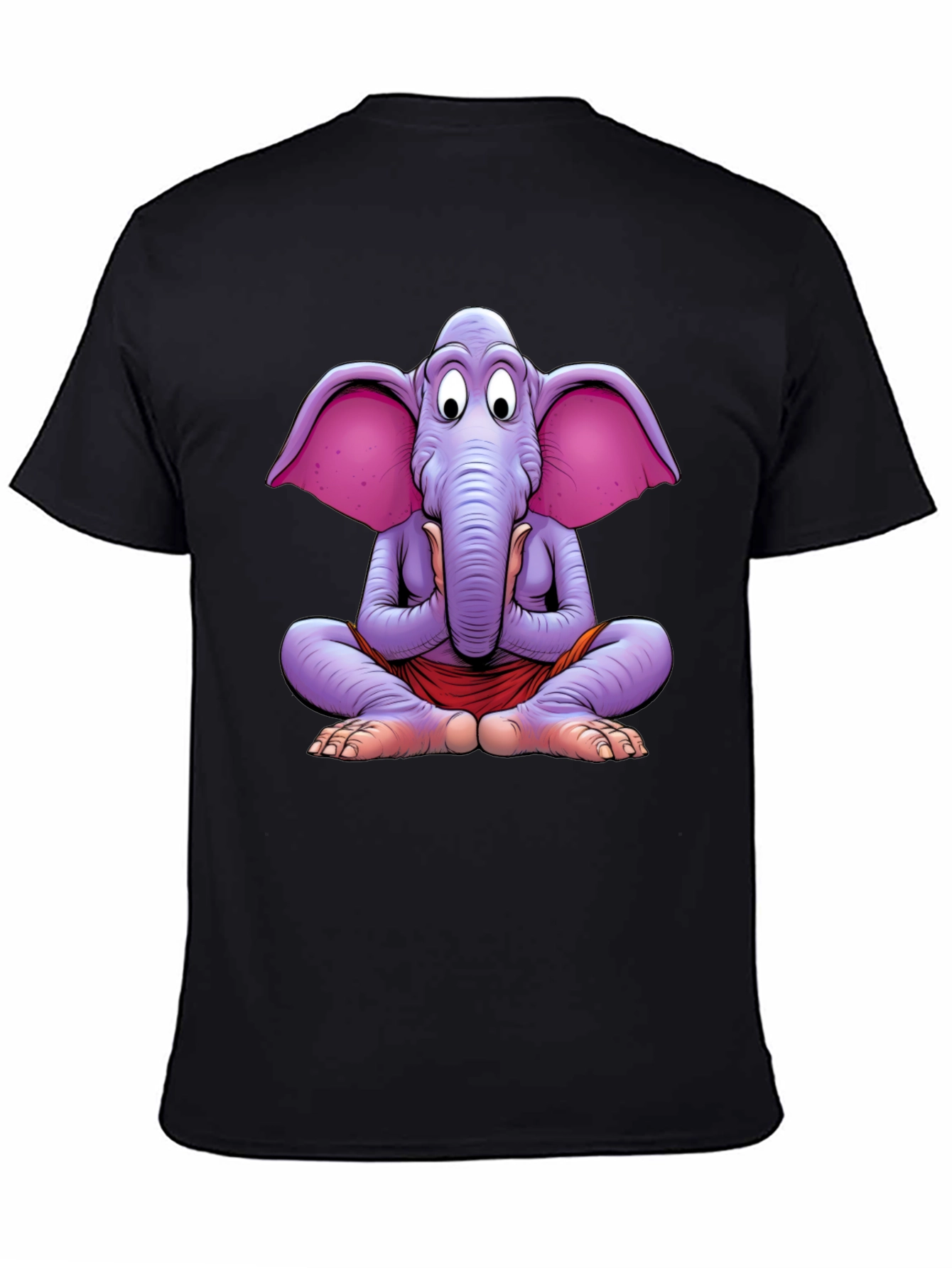 Yoga Elephant Graphic Tee - Meditating Comfort